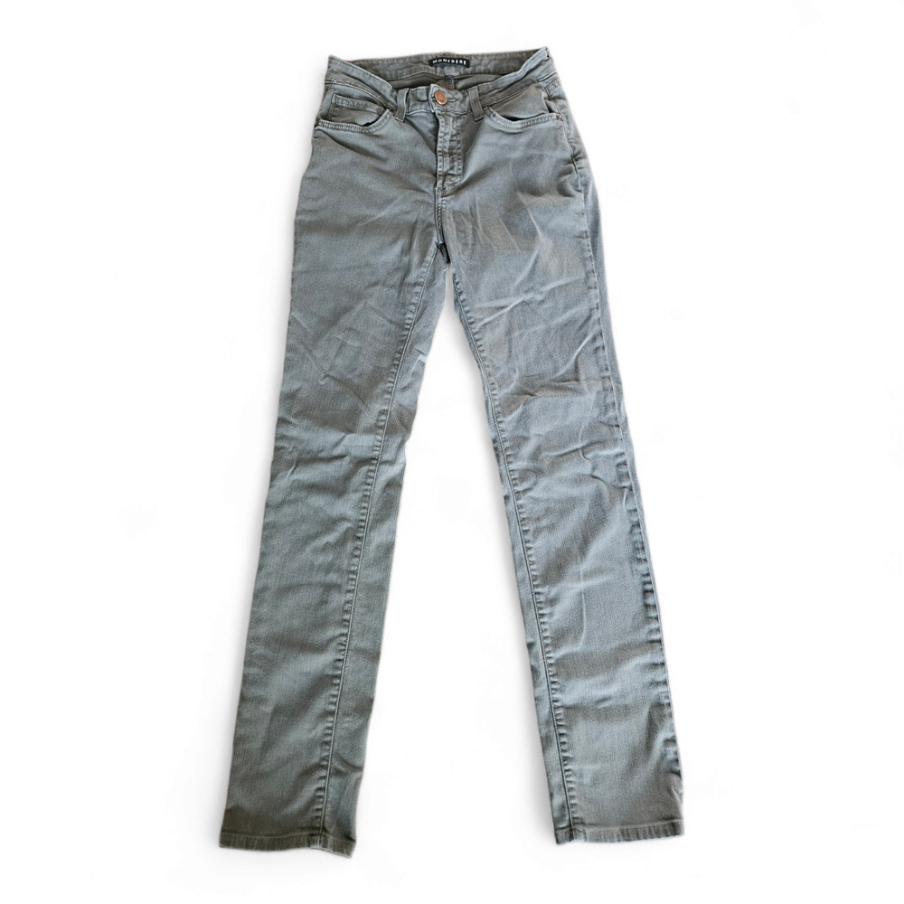 MONFRÈRE Brando Slim Fit Work Casual Jeans in Army Green Size 28 Men's